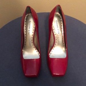 Gianni Bini patent red heels